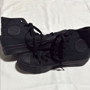 Converse All Black Canvas High-Tops